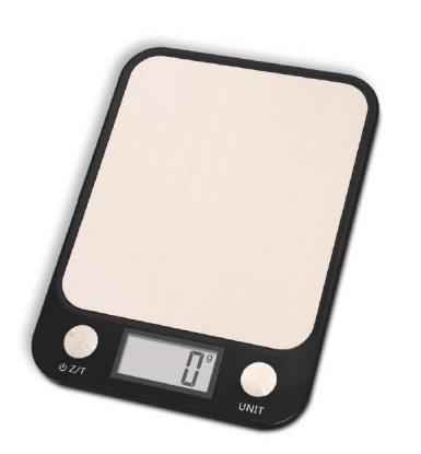 Saro Küchenwaage digital Edelstahlplatte 5kg Modell 4797