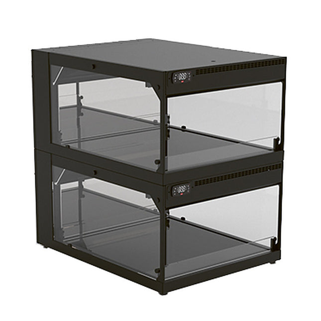 NordCap Wärmevitrine HOT VARIO 2 in RAL 9005 (Tiefschwarz)