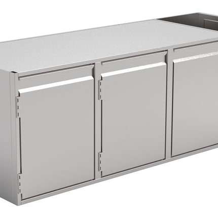 NordCap Tiefkühltisch TKE 3-65-3T MFR mit 3 Türen für GN 1/1