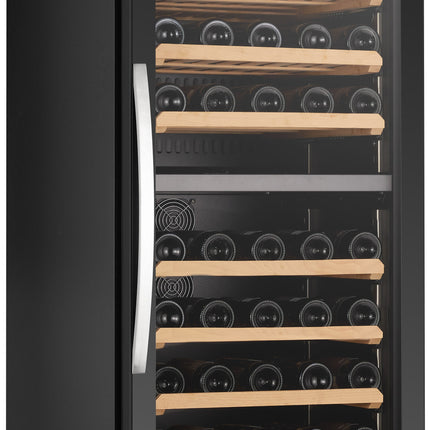 Saro 2-Zonen Weinkühlschrank mit Glastür Modell CV 450 PV 2T 352 L