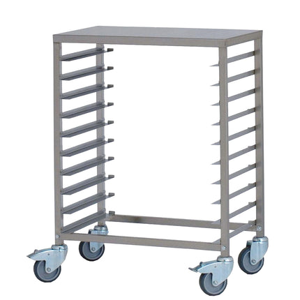 Saro Tischwagen Modell TW 60/40Q Quereinschub rostfreier Edelstahl 1.4509
