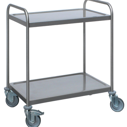 Saro Servierwagen Modell SW2 2 Borde rostfreier Edelstahl 1.4301