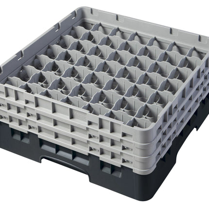 Cambro Camrack® 49-Fächer - Spülkorb mit 3 Extender 500 x 500 x 225 mm - 49S638110