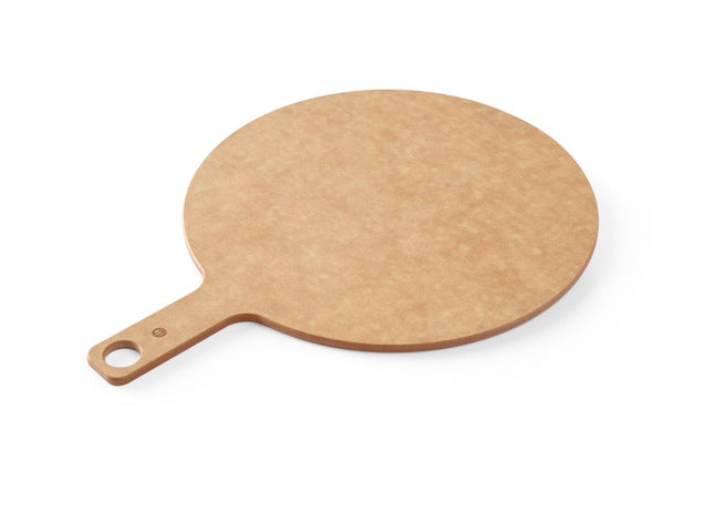 HENDI Pizzabrett mit Griff – Ø 356 × H 6 mm – Produktansicht