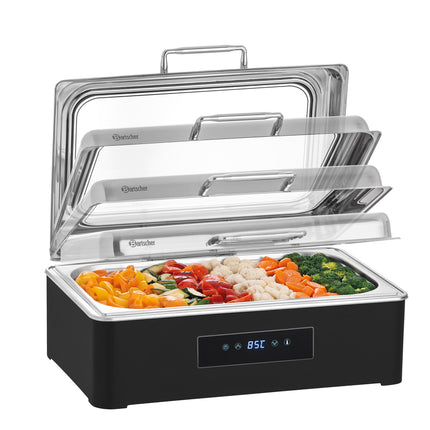 Chafing Dish zum Warmhalten von Speisen am Buffet mit 9 Liter und 40 °C bis 90 °C für Buffet