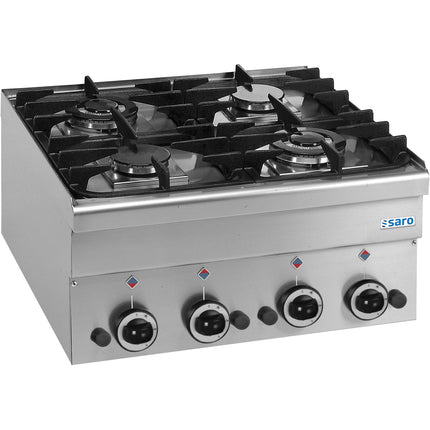 Saro Gasherd 4 Brenner 600 Line Tischmodell G4S6