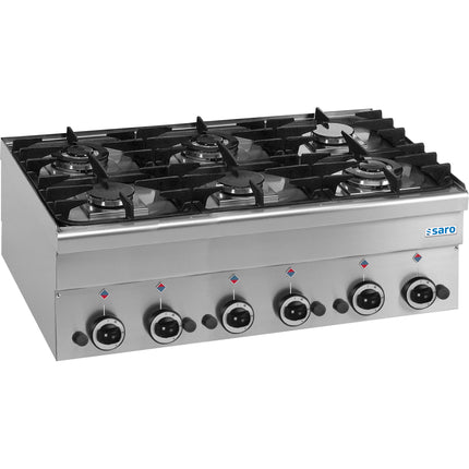 Saro Gasherd 6 Brenner 600 Line Tischmodell G6S6