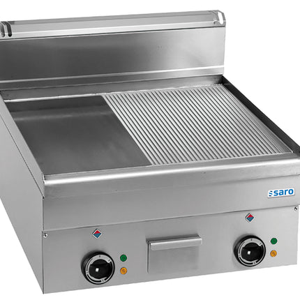 Saro Elektrogrillplatte 1 / 2 glatt 1 / 2 gerillt Tischmodell EFT66LR
