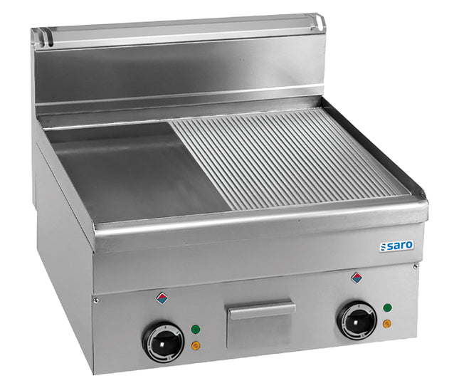 Saro Elektrogrillplatte 1 / 2 glatt 1 / 2 gerillt Tischmodell EFT66LR