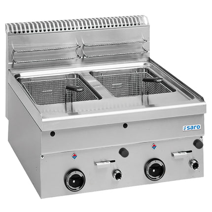 Saro Gas-Fritteuse 8+8 L Tischmodell GF66