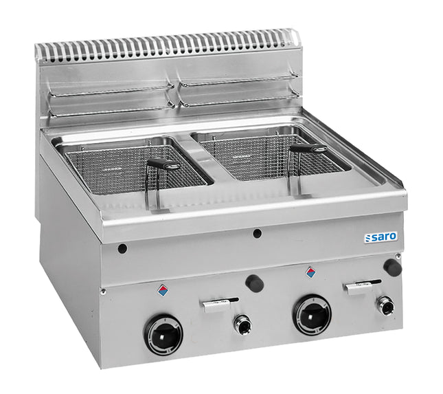 Saro Gas-Fritteuse 8+8 L Tischmodell GF66