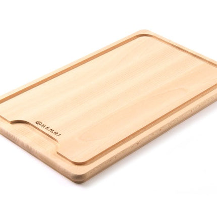 HENDI Tranchierbrett – Holz hell – 390 × 230 mm – Produktansicht
