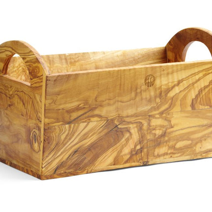HENDI Brotkasten aus Olivenholz – 245 × 198 × 194 mm – weitere Produktansicht