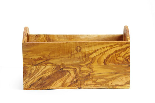 HENDI Brotkasten aus Olivenholz – 245 × 198 × 194 mm – Produktansicht