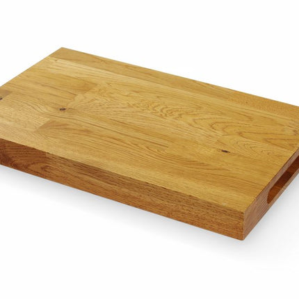 HENDI Servierbrett aus Eichenholz – 420 × 280 × H 40 mm – Weitere Produktansicht