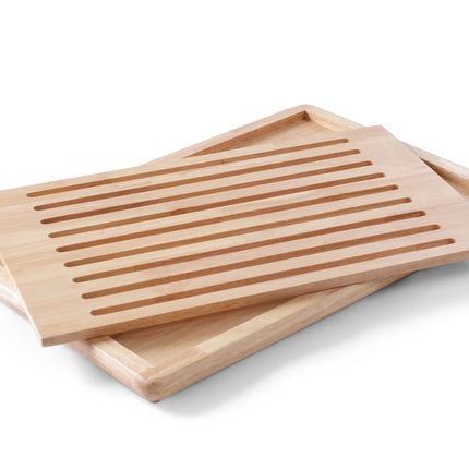 HENDI Brotschneidbrett – Holz dunkel – 475 × 322 mm – weitere Produktansicht