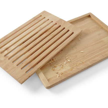 HENDI Brotschneidbrett – Holz dunkel – 475 × 322 mm – weitere Produktansicht