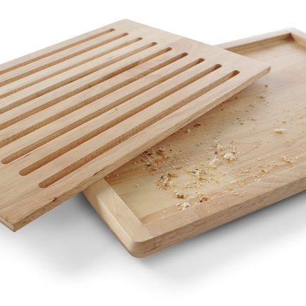HENDI Brotschneidbrett – Holz dunkel – 475 × 322 mm – weitere Produktansicht