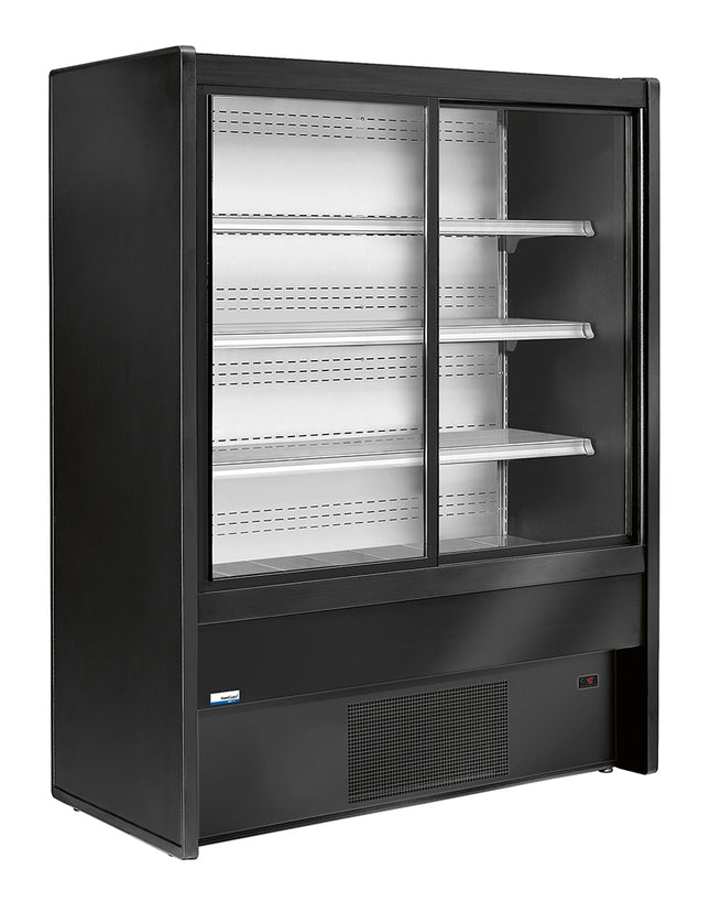 NordCap COOL-LINE Wandkühlregal CHAMONIX-T 200 mit 2 Schiebetüren