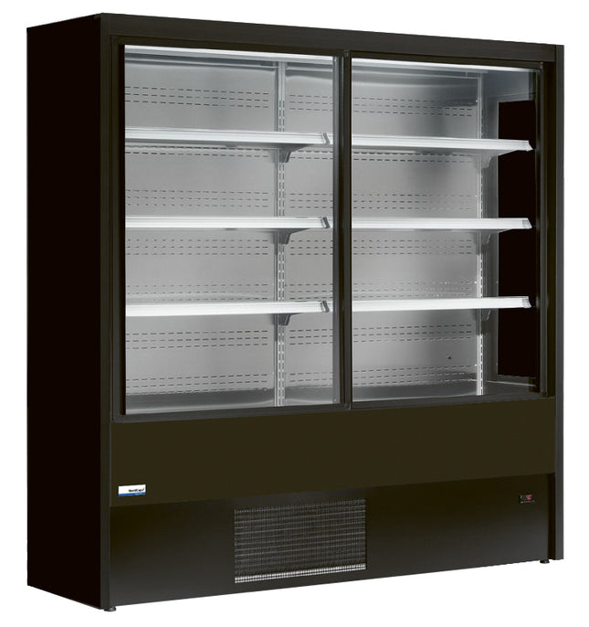 NordCap COOL-LINE Wandkühlregal OLIMPO-ST 200 mit Schiebetüren