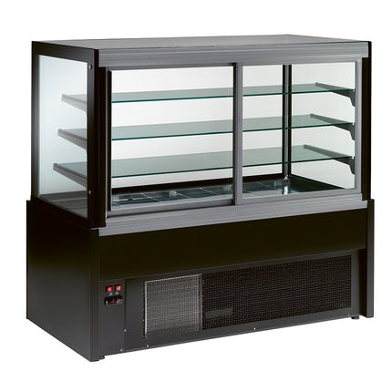 NordCap COOL-LINE Panorama-Kühlvitrine KRISTALL 150 UM