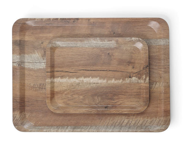 AmerBox Serviertablett aus Melamin mit Holzoptik – Holz – 240 × 340 mm – Produktansicht