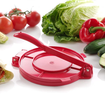 HENDI Tortillapresse – Rot – 250 × 200 × 95 mm – weitere Produktansicht