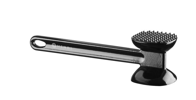 HENDI Fleischklopfer – Schwarz – 255 × 65 × H 70 mm – Produktansicht