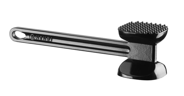 HENDI Fleischklopfer XL – Schwarz – 300 × 80 × H 80 mm – Produktansicht