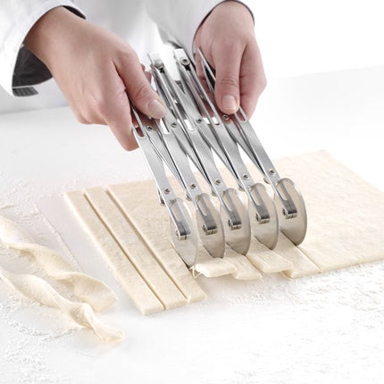 HENDI Teigschneider 5 Räder – 222 × 56 × 55 mm – weitere Produktansicht