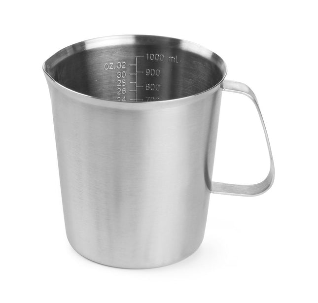 HENDI Messbecher – Edelstahl – 1 l – Ø 120 × H 130 mm – Produktansicht