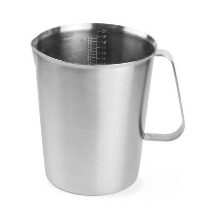 HENDI Messbecher – Edelstahl – 2 l – Ø 140 × H 170 mm – Produktansicht