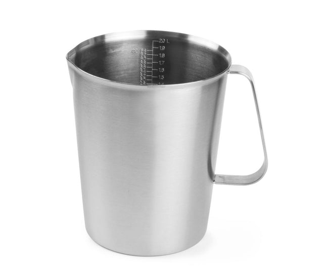 HENDI Messbecher – Edelstahl – 2 l – Ø 140 × H 170 mm – Produktansicht