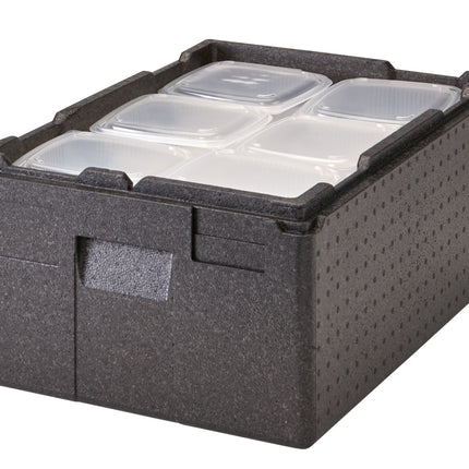 Cambro Cam GoBox® Mehrzweckbox Toplader Transportbox schwarz, passend für 2x GN1/1-100 mm - EPP180X110