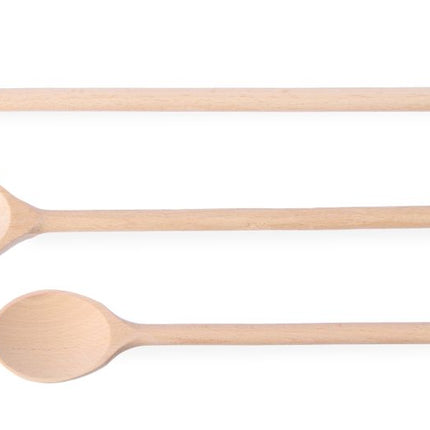 HENDI Holzlöffel - 3er-Set – verschiedene Größen – 3 Stk – 475 mm – Produktansicht