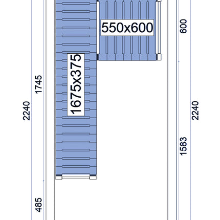 NordCap Regalsystem RS 12-24-80 für Kühlzelle NC-80 120-240-220