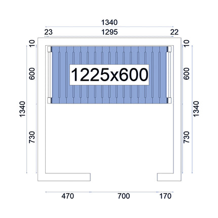 NordCap Regalsystem RS 15-15-80 für Kühlzelle NC-80 150-150-220