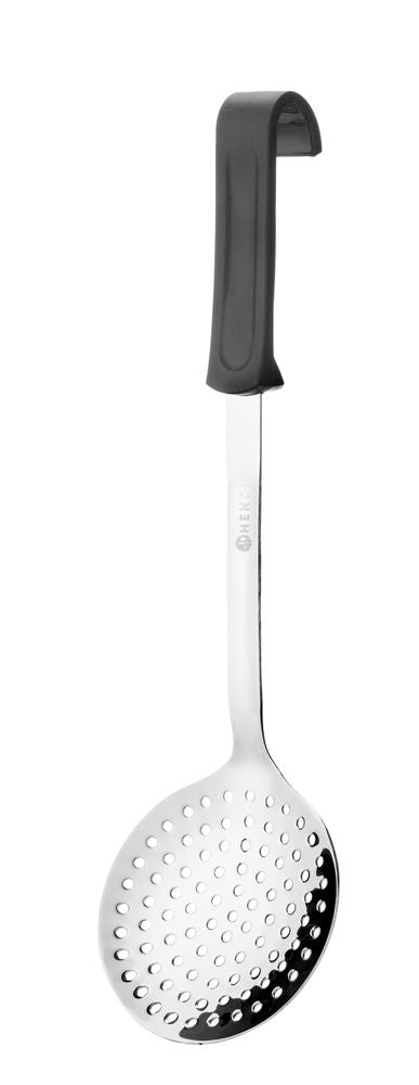 HENDI Schaumlöffel – rund – Schwarz – 370 × 105 mm – Produktansicht