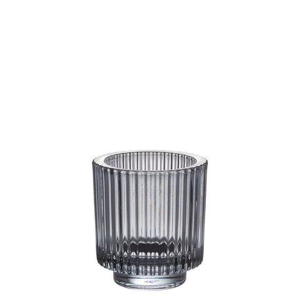 6 Stück WMF Windlicht rauch H 8,5 cm
