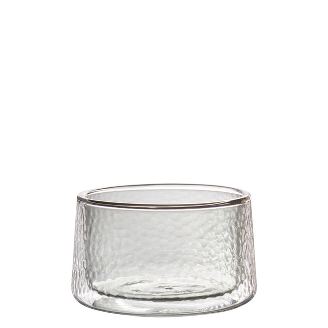 4 Stück WMF Glas doppelwandig rauch Ø 12 cm H 7 cm
