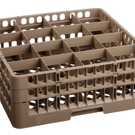 Glass basket, 16 compartments
