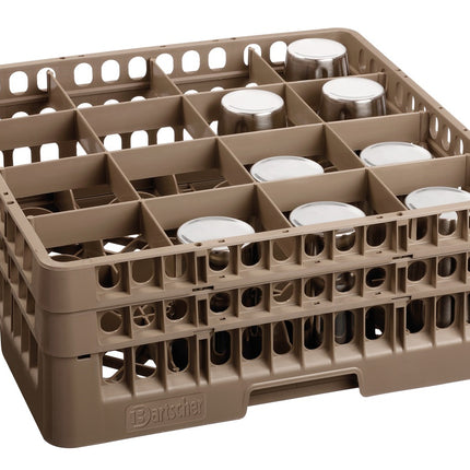 Glass basket, 16 compartments
