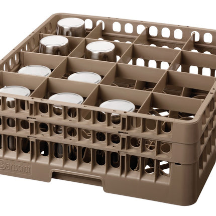 Glass basket, 16 compartments