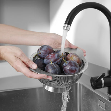 HENDI Gemüsesieb – perforiert – Ø 180 × H 90 mm – weitere Produktansicht