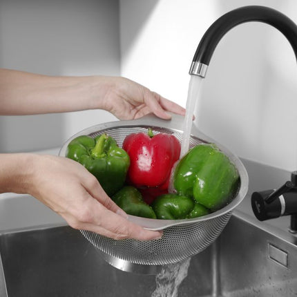 HENDI Gemüsesieb – perforiert – Ø 260 × H 140 mm – weitere Produktansicht
