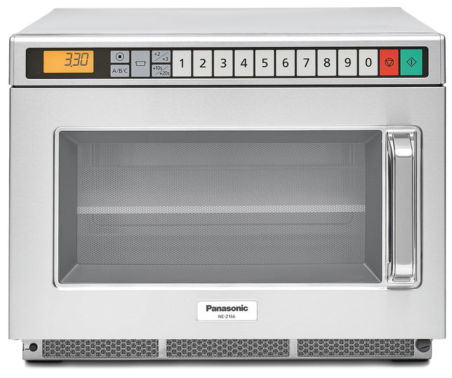 Panasonic NE-2166WEPG Profi-Kompaktmikrowelle 2100 W | Inverter-Technologie | Programmierbar | 18 Liter