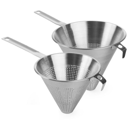HENDI Spitzsieb mit Randhalterung – 435 × 235 × 220 mm – weitere Produktansicht