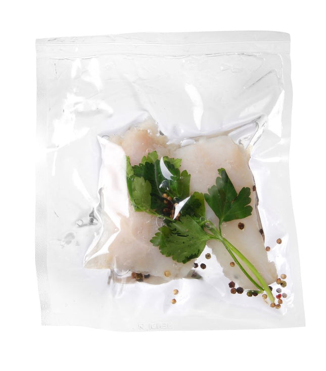 HENDI Vakuumbeutel –  biologisch abbaubar – Transparent – 150 × 250 mm – 100 Stück  – Produktansicht