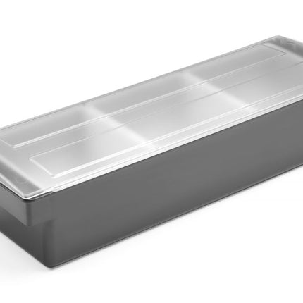 BarUp Zutatenbehälter – 3 Fächer – Schwarz – 480 × 150 × 100 mm – weitere Produktansicht