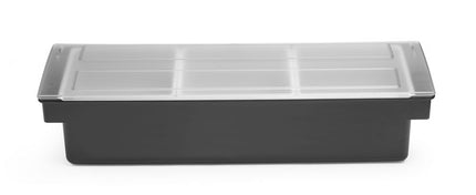 BarUp Zutatenbehälter – 3 Fächer – Schwarz – 480 × 150 × 100 mm – weitere Produktansicht